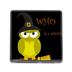 Who Is A Witch? - Yellow Memory Card Reader (square) by Valentinaart