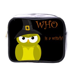 Who Is A Witch? - Yellow Mini Toiletries Bags by Valentinaart