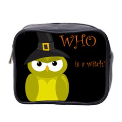 Who Is A Witch? - Yellow Mini Toiletries Bag 2-side by Valentinaart