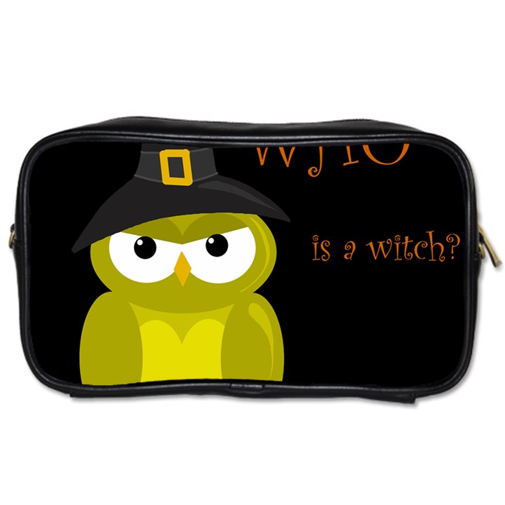 Who is a witch? - yellow Toiletries Bags