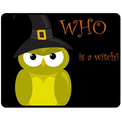 Who Is A Witch? - Yellow Fleece Blanket (medium)  by Valentinaart