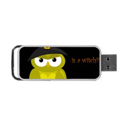 Who Is A Witch? - Yellow Portable Usb Flash (one Side) by Valentinaart