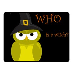 Who Is A Witch? - Yellow Double Sided Fleece Blanket (small)  by Valentinaart