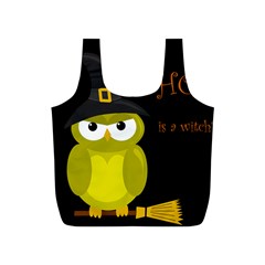 Who Is A Witch? - Yellow Full Print Recycle Bags (s)  by Valentinaart