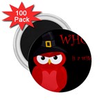 Who is a witch? - red 2.25  Magnets (100 pack)  Front