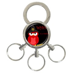 Who Is A Witch? - Red 3-ring Key Chains by Valentinaart