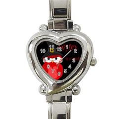 Who Is A Witch? - Red Heart Italian Charm Watch by Valentinaart