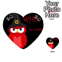 Who Is A Witch? - Red Playing Cards 54 (heart)  by Valentinaart