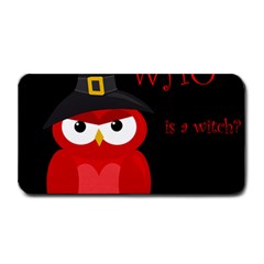 Who Is A Witch? - Red Medium Bar Mats by Valentinaart