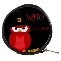 Who Is A Witch? - Red Mini Makeup Bags by Valentinaart