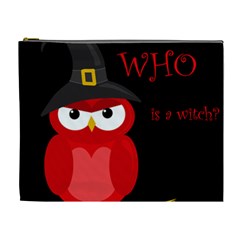 Who Is A Witch? - Red Cosmetic Bag (xl)