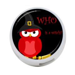 Who Is A Witch? - Red 4-port Usb Hub (two Sides)  by Valentinaart