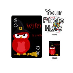 Who Is A Witch? - Red Playing Cards 54 (mini)  by Valentinaart