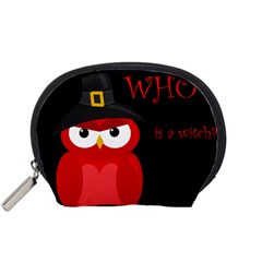 Who Is A Witch? - Red Accessory Pouches (small)  by Valentinaart