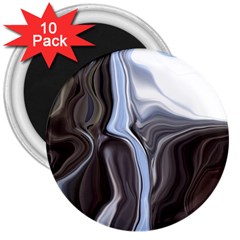 Metallic And Chrome 3  Magnets (10 Pack)  by digitaldivadesigns