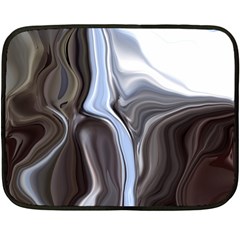 Metallic And Chrome Fleece Blanket (mini) by digitaldivadesigns