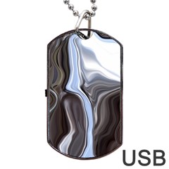 Metallic And Chrome Dog Tag Usb Flash (one Side) by digitaldivadesigns