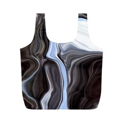 Metallic And Chrome Full Print Recycle Bags (m)  by digitaldivadesigns