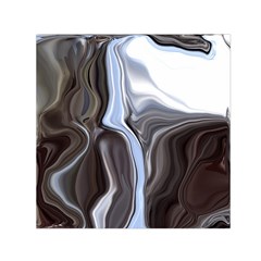 Metallic And Chrome Small Satin Scarf (square) by digitaldivadesigns