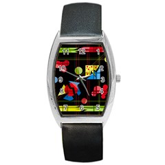 Playful Day Barrel Style Metal Watch by Valentinaart