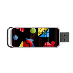 Playful Day Portable Usb Flash (two Sides) by Valentinaart