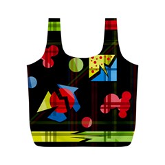 Playful Day Full Print Recycle Bags (m)  by Valentinaart