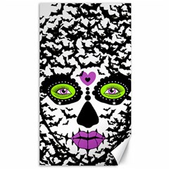 Bat Lady Sugar Skull Canvas 40  X 72   by burpdesignsA