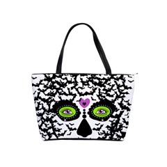 Bat Lady Sugar Skull Shoulder Handbags