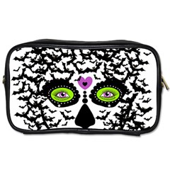 Bat Lady Sugar Skull Toiletries Bags 2-side by burpdesignsA