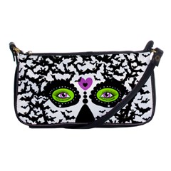 Bat Lady Sugar Skull Shoulder Clutch Bags by burpdesignsA