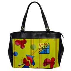 Playful Day - Yellow  Office Handbags by Valentinaart