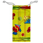 Playful day - yellow  Jewelry Bags Back