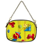 Playful day - yellow  Chain Purses (Two Sides)  Front