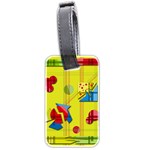 Playful day - yellow  Luggage Tags (Two Sides) Front