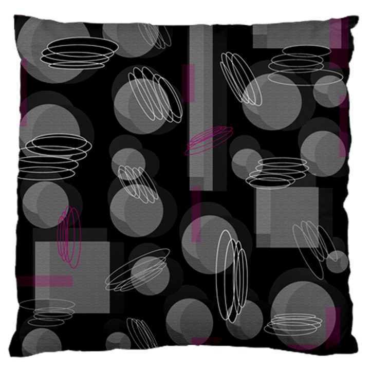 Come down - magenta Large Cushion Case (One Side)