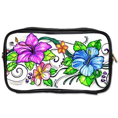 Tropical Hibiscus Flowers Toiletries Bags by EverIris