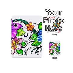 Tropical Hibiscus Flowers Playing Cards 54 (mini)  by EverIris