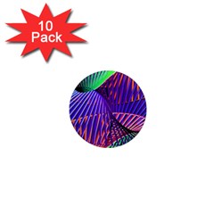 Colorful Rainbow Helix 1  Mini Magnet (10 Pack)  by designworld65