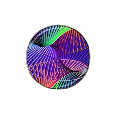 Colorful Rainbow Helix Hat Clip Ball Marker by designworld65