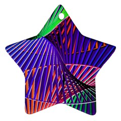 Colorful Rainbow Helix Star Ornament (two Sides)  by designworld65