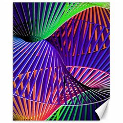 Colorful Rainbow Helix Canvas 16  X 20   by designworld65