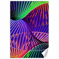 Colorful Rainbow Helix Canvas 20  X 30  