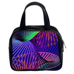 Colorful Rainbow Helix Classic Handbags (2 Sides) by designworld65