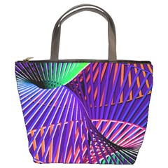 Colorful Rainbow Helix Bucket Bags by designworld65