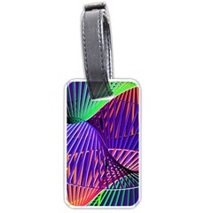 Colorful Rainbow Helix Luggage Tags (one Side)  by designworld65