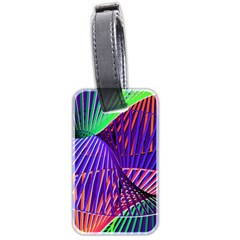 Colorful Rainbow Helix Luggage Tags (two Sides) by designworld65