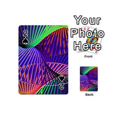 Colorful Rainbow Helix Playing Cards 54 (mini)  by designworld65