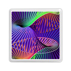 Colorful Rainbow Helix Memory Card Reader (square)  by designworld65