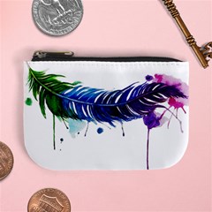 Watery Feather Mini Coin Purses