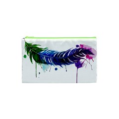 Watery Feather Cosmetic Bag (xs)